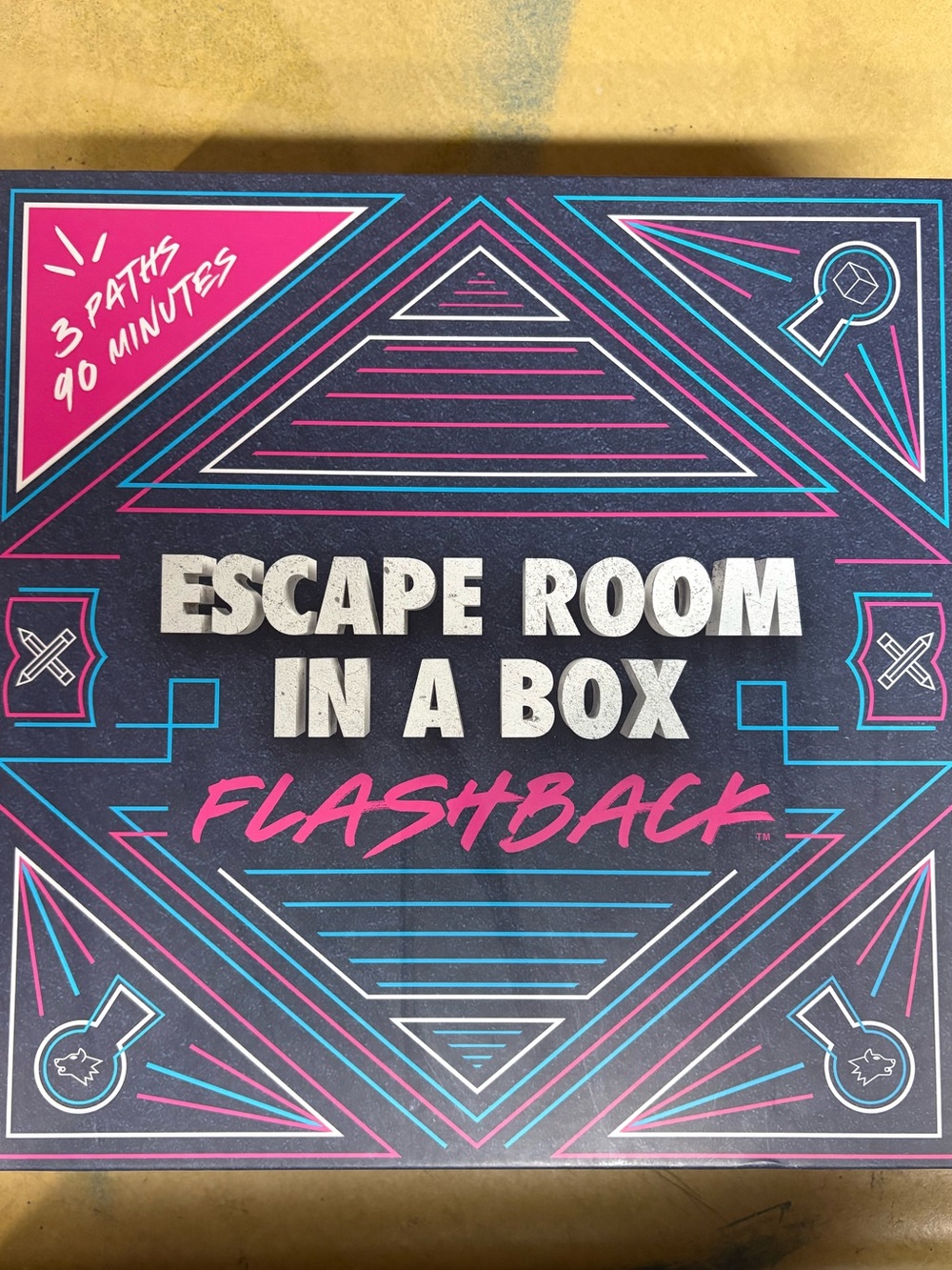 Escape Room In A Box Flashback - Black & Pink Party Puzzle Game